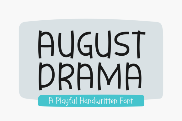 August Drama Font for Web Design