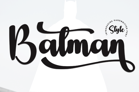 Batman Font: A Playful Handwritten Typeface for Editorial Design