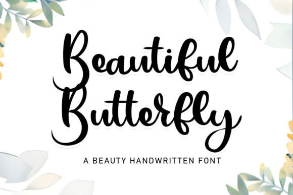 Beautiful Butterfly Font