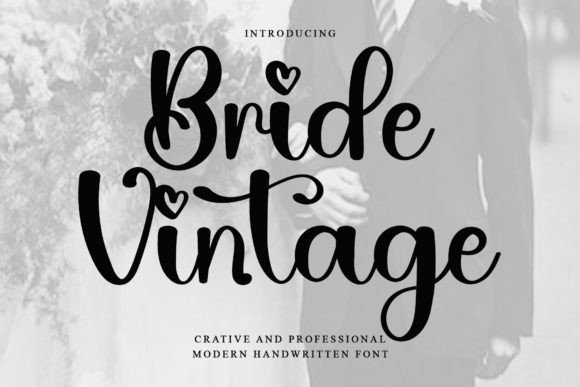 Bride Vintage Font for Business