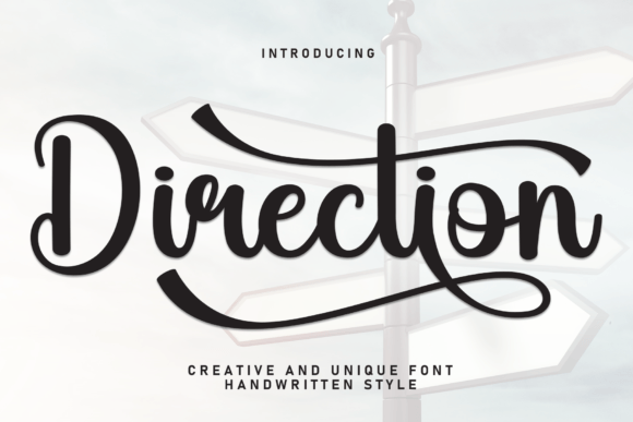 Direction Font: Sweet and Stylish