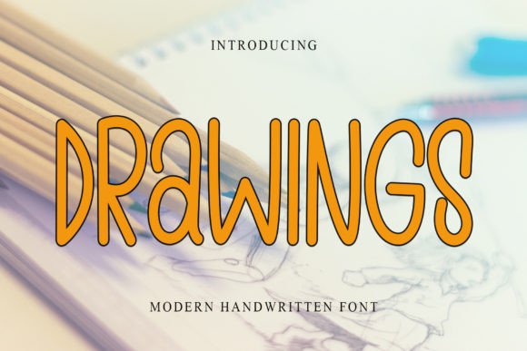 Drawings Font: A Modern Handwritten Typeface for Web Design