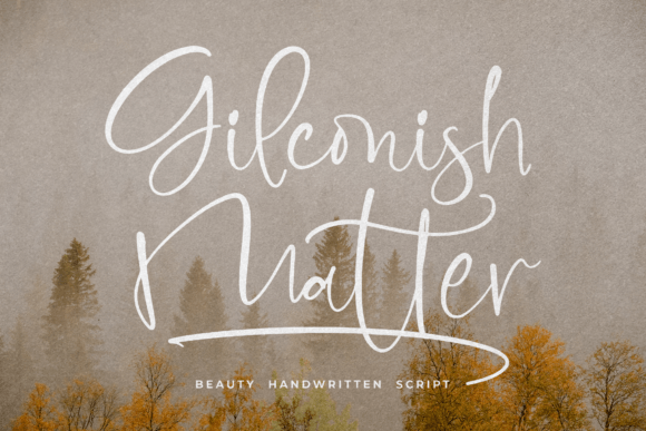 Gilconish Matter: A Handwritten Font That Brings Your Creations to Life
