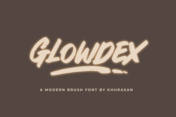 Glowdex: A Bold Brush Font for Memorable Branding