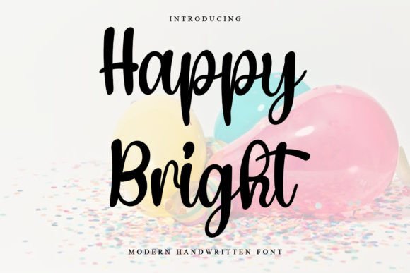 Happy Bright: A Handwritten Font for Creative Projects