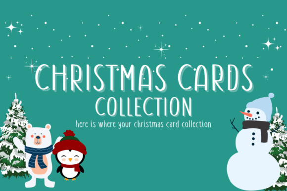 Happy Christmas Cards Collection: A Handwritten Font for Editorial Magic