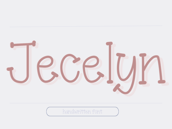 Jecelyn Font: Handwritten Elegance