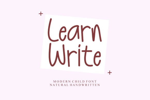 Learn Write Font: A Handwritten Typeface for Business Branding