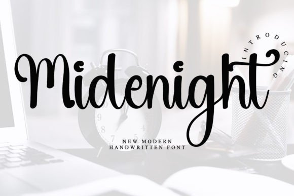 Midenight Font: A Timeless Script for Editorial Elegance