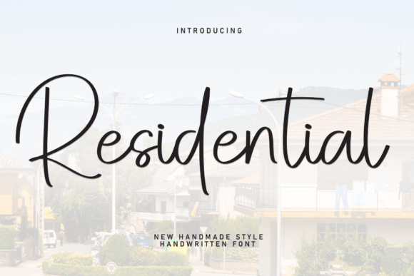 Residential: A Stylish Script Font