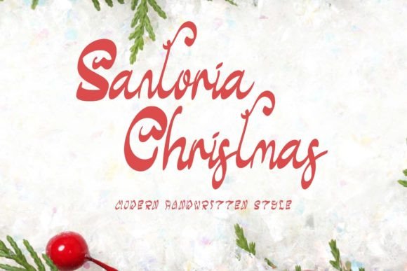 Santoria Christmas: A Elegant Handwritten Font