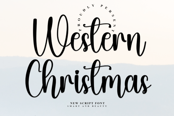 Western Christmas Font: A Modern Script for Editorial Elegance
